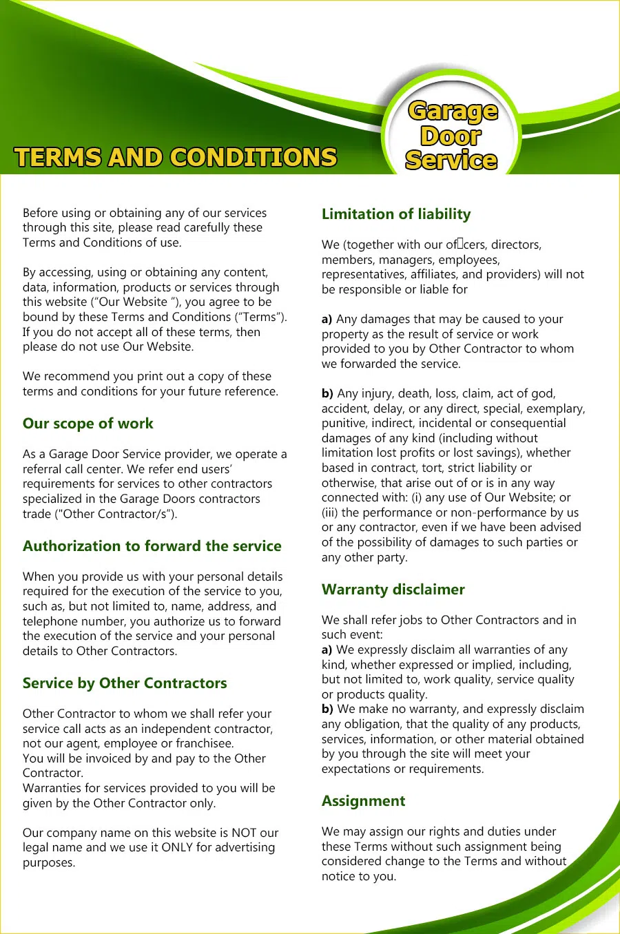 Master Garage Door Service Columbus, OH 614-602-4841